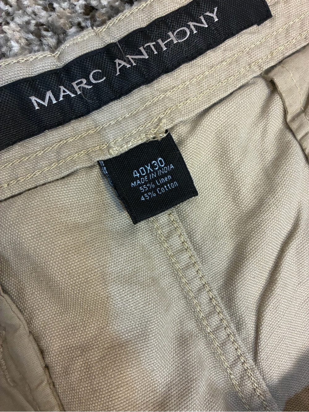 Marc Anthony Men’s Linen Cotton Blend Slim Fit Pants - Picture 8 of 10